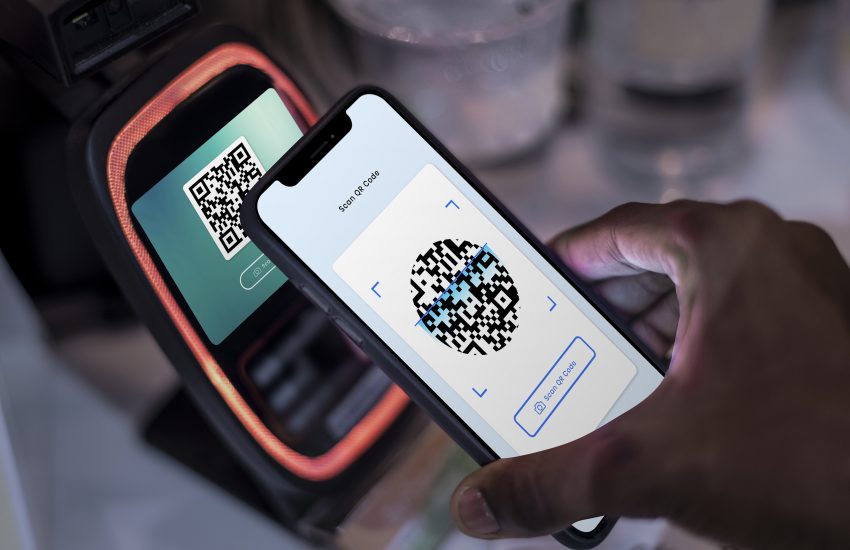 Contactless and cashless payment through qr code and mobile bank